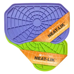 Neat-Lik Slow Feed Licking Mat for Dogs and Cats