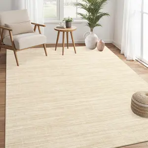 Garvee Washable Rug 5x7 - Modern Minimalist Low Pile Area Rug in Camel, Non-Slip and Machine Washable for Dining Room, Living Room, Bedroom, Nursery, and Contemporary Spaces