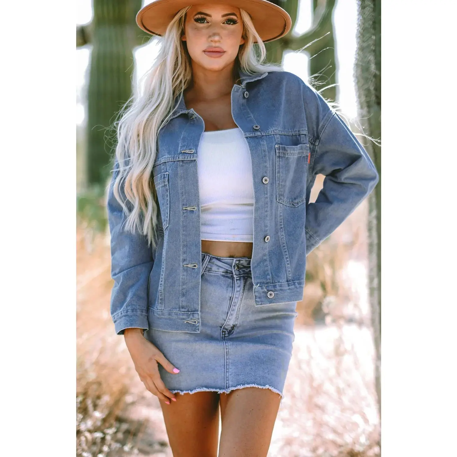 ELLA WIND VINTAGE WASH OVERSIZE JACKET