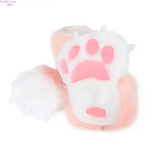 Handmade Fursuit Plush Paw Socks with Realistic Paw Pads, Furry Animal Feet Costume Accessories, Soft Furry Cosplay Props Perfect for Furry Events, Anime Conventions, Comic Cons, Cosplay Parties, Masquerade & Themed Performance Dress Up
