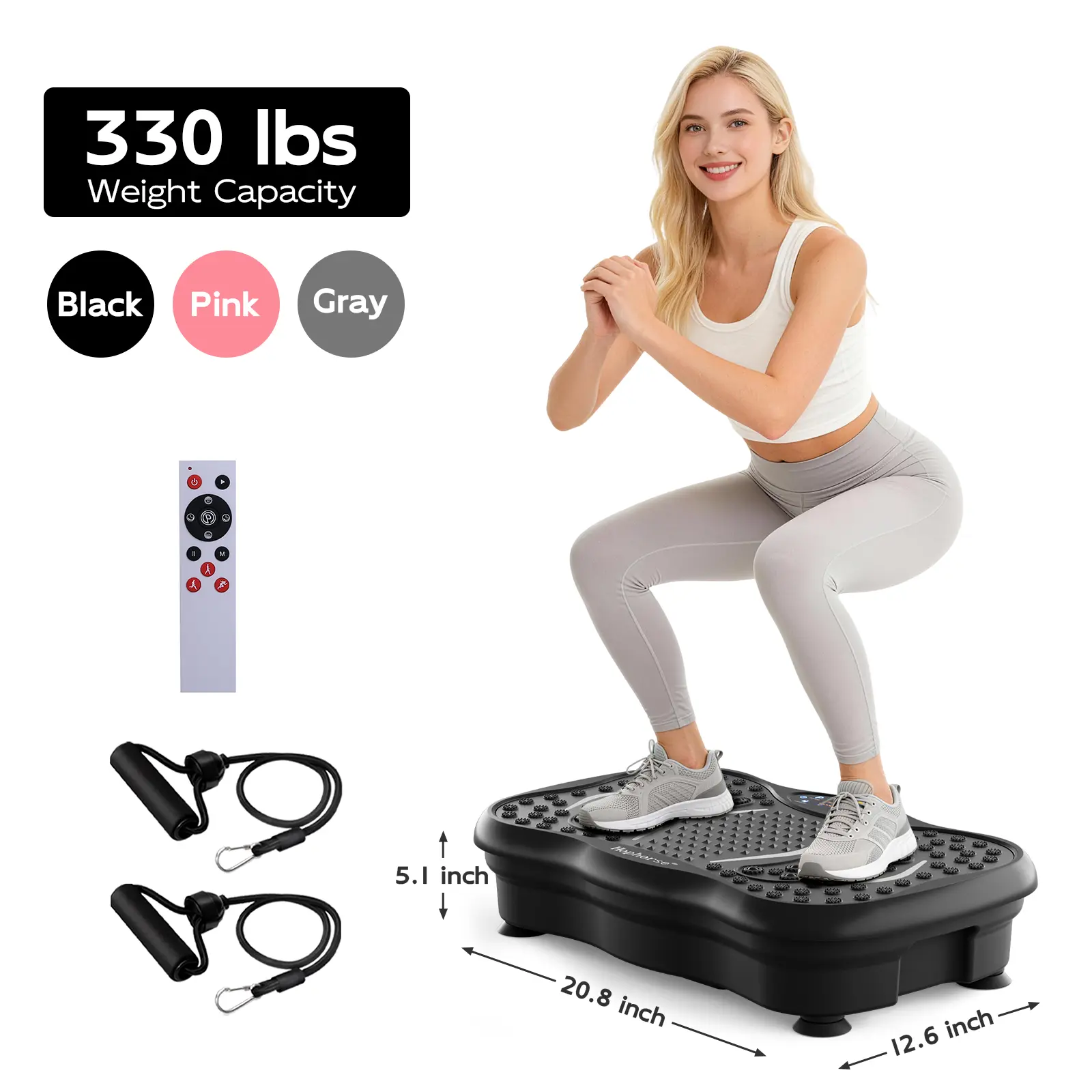 HOPHORSE HORSE Relax muscles Vibration Plate Exercise Machine for Women, 3-in-1 Indoor Home Gym with Bluetooth, Silicone Pedal, 300 lbs Capacity, Adjustable Speeds & Auto Modes for Full-Body Workout outdoorfun - TikTok HOPHORSE HORSE Relax muscles Vibration Plate Exercise Machine for Women, 3-in-1 Indoor Home Gym with Bluetooth, Silicone Pedal, 300 lbs Capacity, Adjustable Speeds & Auto Modes for Full-Body Workout outdoorfun - TikTok