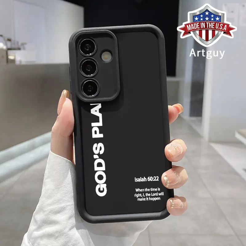 Phone case for Samsung S24 ultra plus S25 S23 S22 Ultra Plus GOD'S PLAN Advanced fashion gift Shockproof Silicone TPU Bumper Drop Protection Soft Cover