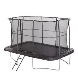 Jumpking 7ft x 10ft Rectangular Trampoline with Patented Safety Enclosure, Heavy-Duty Frame, and Powder-Coated Ladder