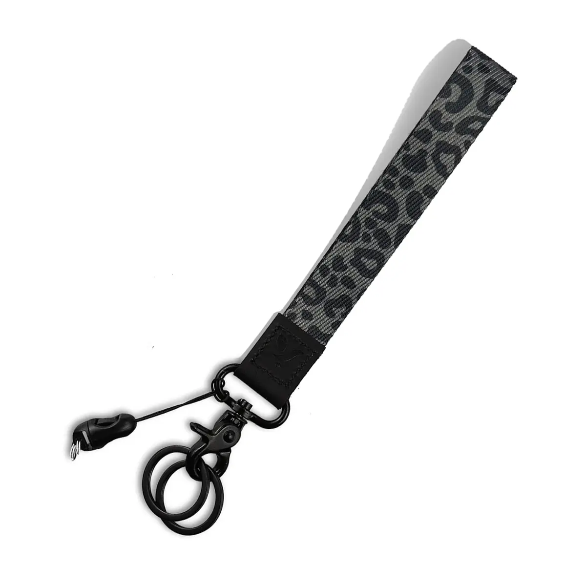 Cute Wrist Lanyard for Keys, Keychain, Wallet, Id Holder, Cell Phone, Wristlet Lanyard Key Chain Holder(Black Leopard)