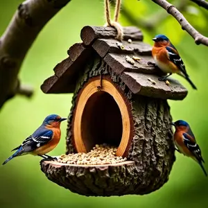 Heavy-Duty New Birdhouse Feeder, Hanging Outdoor Feeder, Durable Outdoor Garden Decor, Perfect for Enhancing Your Yard, Stylish and Functional Design