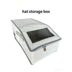 Modern Stackable Hat Storage Boxes for Baseball Caps - Unisex Hat Organizer, Rolling Under Bed Storage Solution, Thoughtful Home Organizer Gift