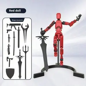 3rd Gen Lucky Action Figure - 13 Articulated Joints 3D Printed DIY Doll, Creative Desktop Ornament & Toy