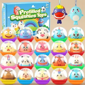 22 Pack Party Favors for Kids Squishies Toys, Easter Basket Stuffers Bulk, Birthday Goodie Bag Stuffers Sensory Fidget Toys, Classroom Prizes, Carnival Gift, Treasure Chest Claw Machine Toys