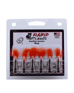 Crappie Bug - Compact Bug & Nymph Body Imitates Aquatic Insects & Small Craws Hand-Tied Fur Tail Creates Natural Breathing Action Multiple Appendages Generate Vibration & Flash Soft But Tough Material