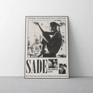 Sade - Diamond Life Album Poster Vintage Music Wall Art