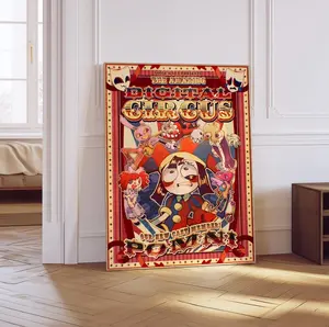 The Amazin Digital Circus Poster, Indie Animation Circus Print, Colorful Internet Series Decor