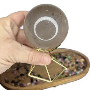 Smoky Quartz Crystal Sphere - Natural Stone Decorative for Home
