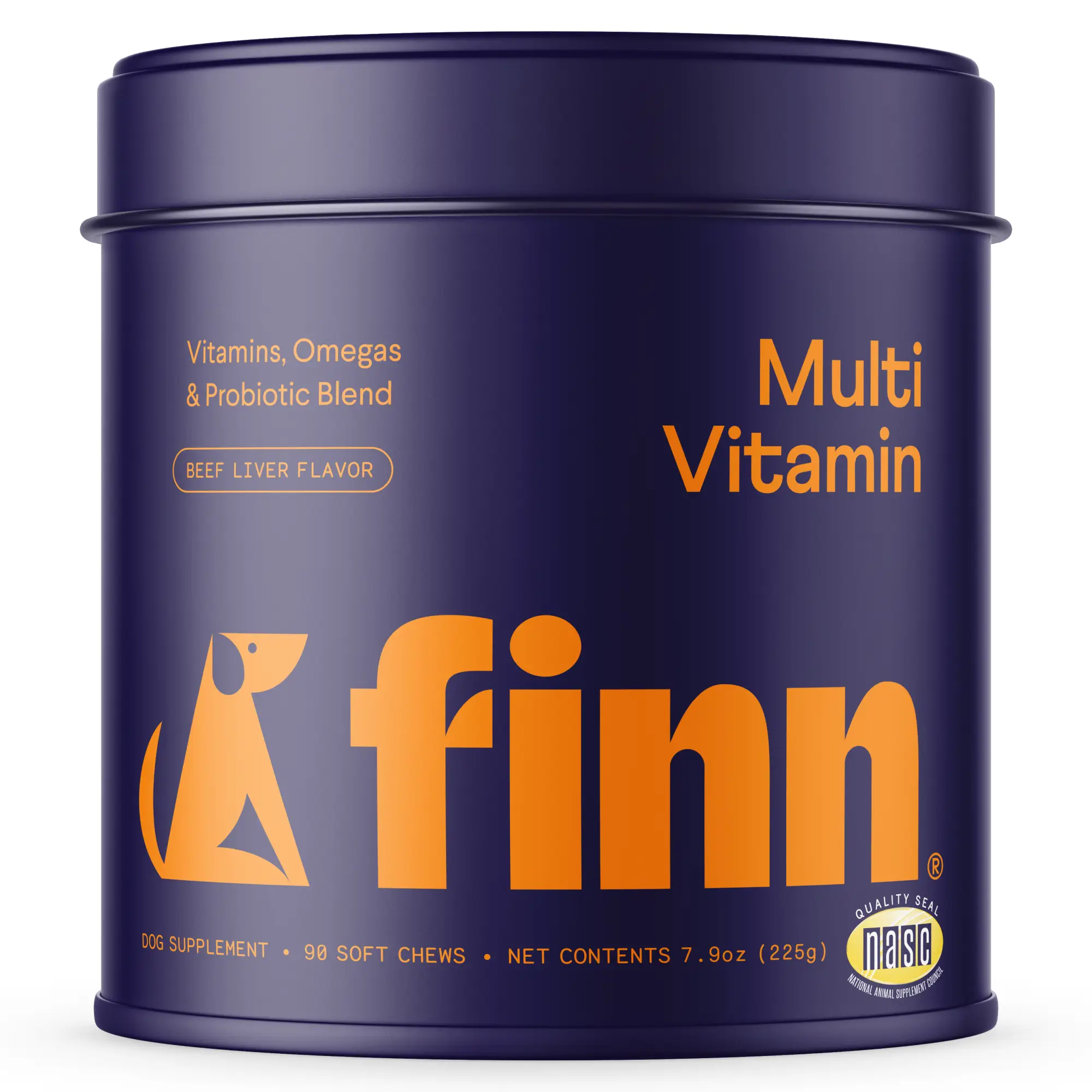 FINN All-in-1 Dog Multivitamin - Probiotics, Omega-3s, Glucosamine, Gut & Immune...