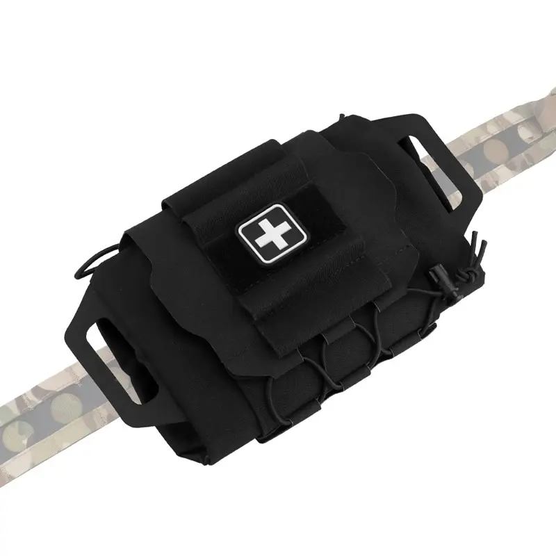 Molle Tactical Bag 1000D Nylon First Aid Kit, Tactical Medical Bag, Large Capacity Emt Utility Pack, Durable Tear-Resistant Ifak Bag for Home and Outdoor Activities, Outdoor Emergency