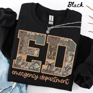 Emergency Department Sweatshirt/Hoodie/Tshirt, ER Nurse Crewneck, Cute Team Nursing Shirt, ED Nurse School Jumper, Cozy Graduation Gift For Nurses