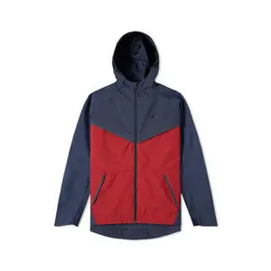 Nike Men's Tech Windrunner Jacket Navy Maroon Red Windbreaker 7