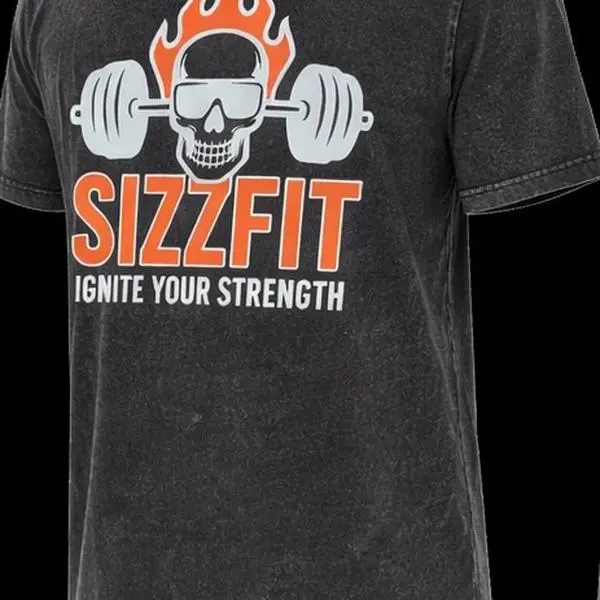 SIZZFIT Oversize T-Shirt Ignite Your Strength Graphic Tee