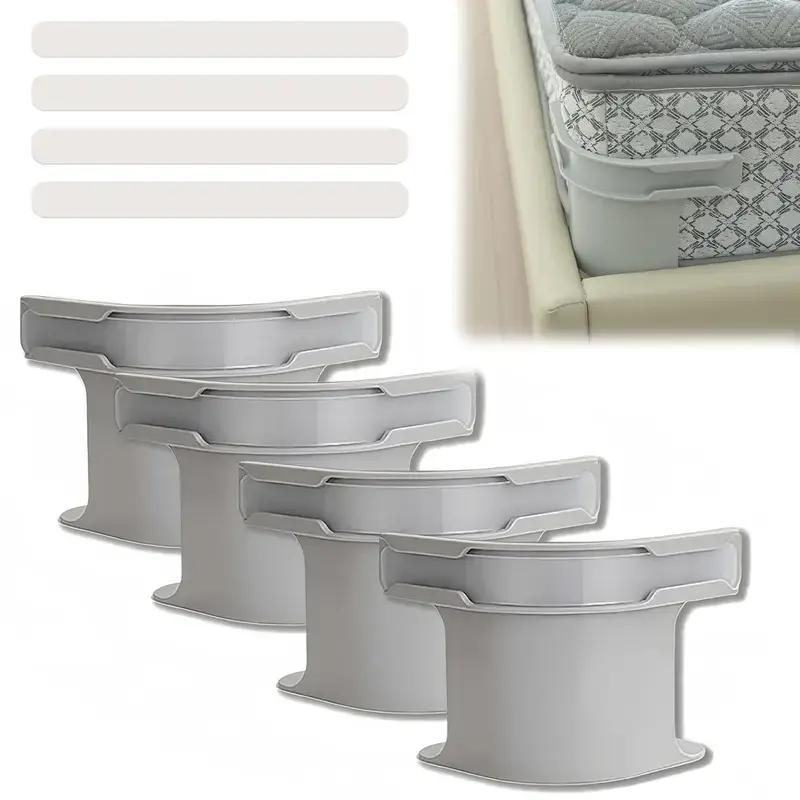 【Summervibes】Lock Sheet Holders Set of 4, HeavyDuty Bed Sheet Holders with Straps,Sheet Strap, Keep Sheets Firm &Tight,Corner Fitted for All Mattress Sizes Bedsheet Clip Durable Bedding Accessories/ Keep Sheets Tight Heavy Duty Bed Sheet Holder Bed Garter
