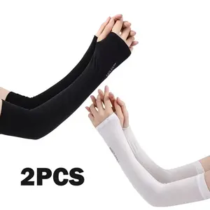 Summer Thin Cycling Ice Silk Sleeves for Men and Women Outdoor Sports Driving UV Protection Cycling Arm Covers