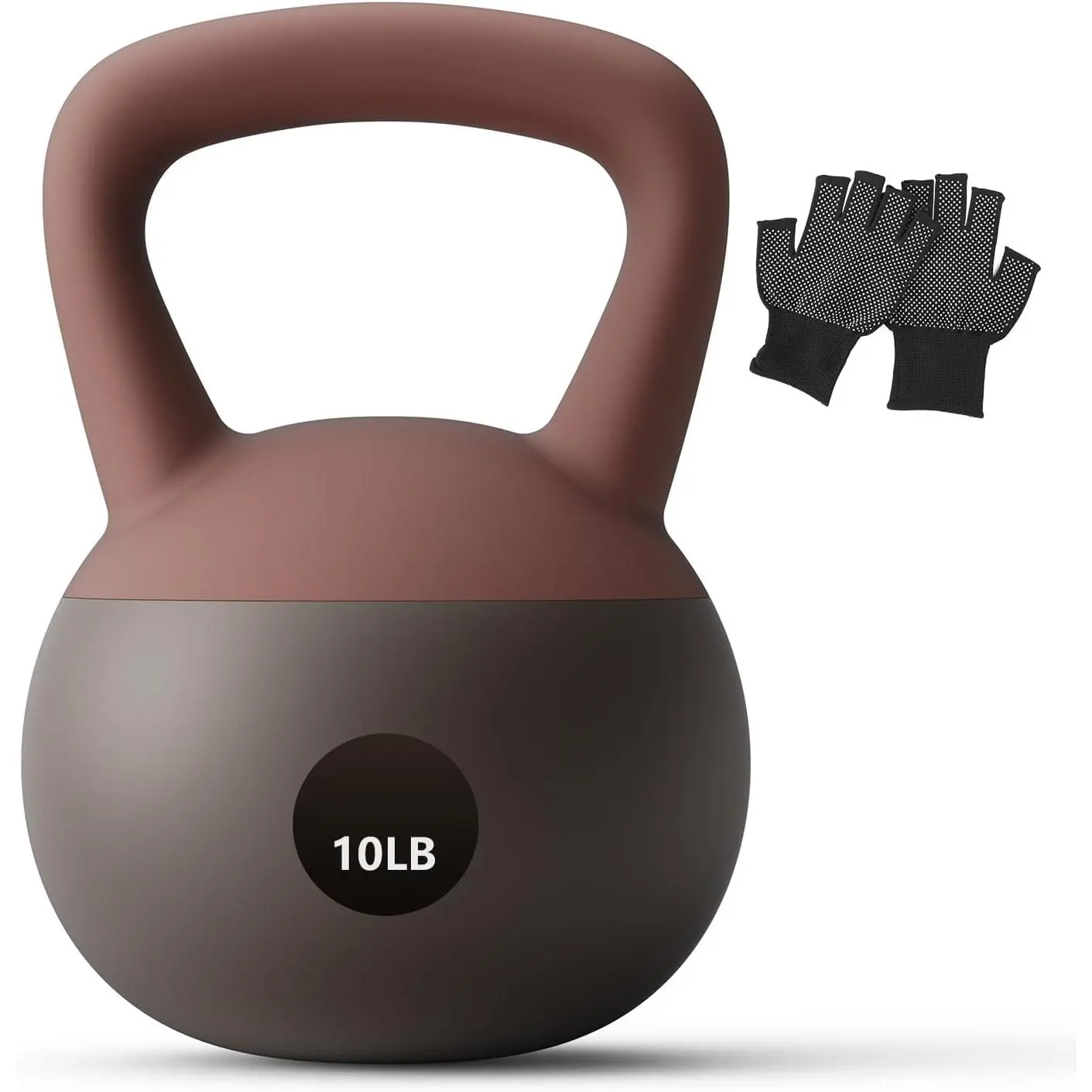 Soft Kettlebell - Cushioned Impact-Resistant Base and Anti-Slip, Kettle bell Anti-Slip Grip Weight for Home Workouts, Safe Strength Training Kettlebells Sets for Women & Men, With Non-slip Gloves red conditioning hard pull