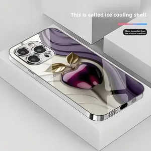 New Creative Multi-Color Apple Electroplated Glass Phone Case for Iphone Models 16 15 14 13 12 11 Pro Max Plus Pro, Featuring Full Coverage And Drop-Resistant Tempered Glass
