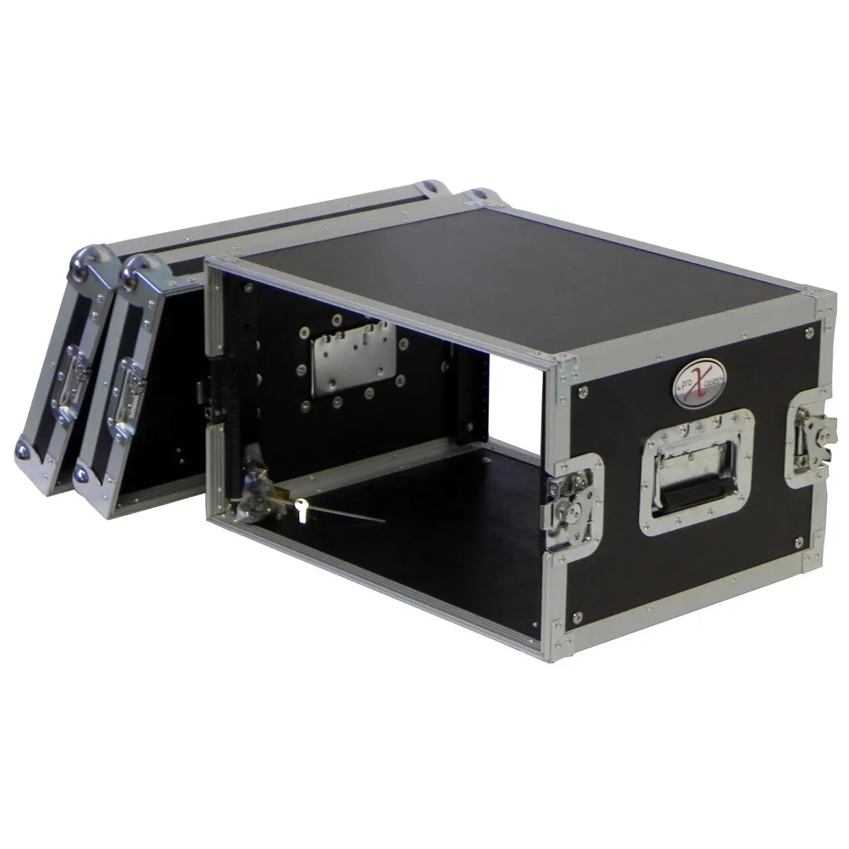 ProX X-6UE ATA-300 Style 6U Deluxe Effects Dual Rail Rack Case with Handles, 14" Deep