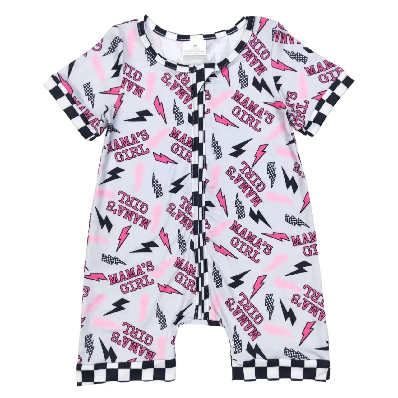 Baby Girls "Mama's Girl" Graphic Romper, Newborn Short Sleeve Cotton Blend Bodysuit, Summer Clothing Baby Shower Gift, Baby Girls Clothing, Newborn Onesies