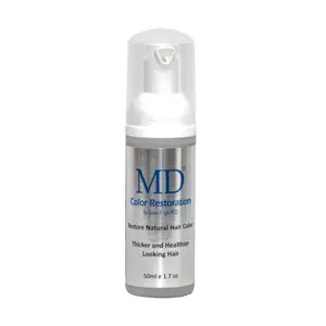 MD Hair Color Restoration For Men and Women - Restore Natural Hair Color- 1.7 fl. oz 30 Days Supply Hair Dye Haircare Fragrance Free Amino Acid Organic Silicone Free