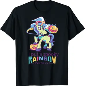 Unicorn Witch Witchicorn Cute Women Halloween Party T shirt T-Shirt - Albertjasso Shop 21B07ZS9QZPG