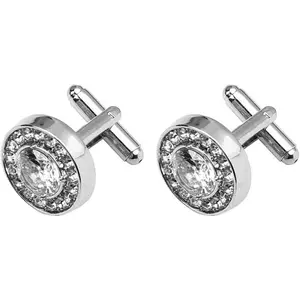 Cufflinks Tuxedo Shirt Studs for Men Rhinestone Cuff Links Tuxedo Formal Dress Shirt Accessories for Men Wedding Business Party Rhinestone Cufflinks Set