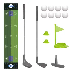22pcs Kids Golf Aluminum Shaft Complete Set, Adjustable Golf Clubs with Portable Practice Mat, Golf Balls, Outdoor Family Fun Golf Toy for Boys and Girls 3+