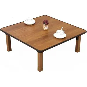 -Style Square Folding  Coffee Table, Low Table, Dining Table, Study Table, Small Desk, for Tatami Sitting On The Floor Bedroom Bay Window  Room (Size : 70x70cm)