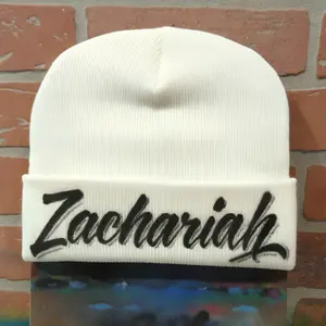 Custom Airbrushed Beanie personalized Name and color