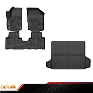 TPE Floor Mats Fit For 2018- 2024 Chevy Equinox All Weather TPE Floor  Liner  Mats Cargo Liner