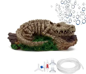 Aquarium Air Bubbler Decorations,Air Bubbler Decor Ornament for Fish Tank (Dinosaur)