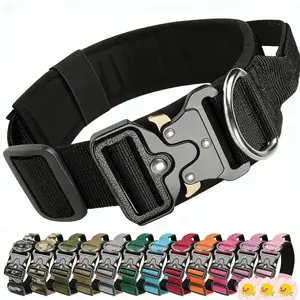 Tactical   with Control Handle, Heavy Duty Adjustable Pet  &  Leash Set, Military Style Training  for Medium Large , Durable  Walking Lead calm cat collar Cartoon Bell Ornament harness big dog Bluetooth Shower Speaker with Suction Cup outdoor