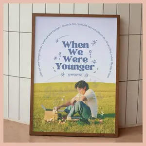 Grentperez When We Were Younger Poster, Minimalist Album Cover Art Print, Gift for Him, Gift for Her