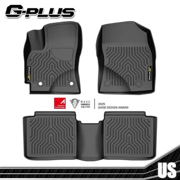 G-PLUS TPE Floor Mats for 2014-2019 Toyota Corolla TPE Car Floor Mats Rubber Liners All Weather Waterproof Anti-Slip TPE Floor Rubber Liners
