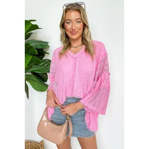 Threadline Contrast Stitch Boxy Top - BACK IN STOCK