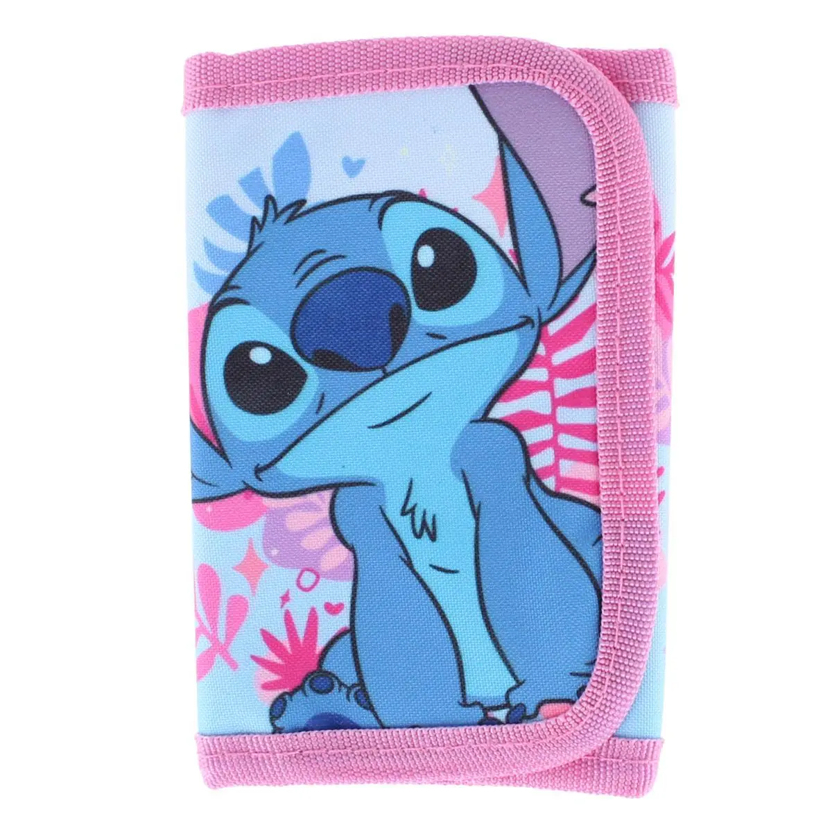 Textiel Trade Kid's Disney Lilo & Stitch Hawiian Tri Fold Wallet, Trifold Wallets, Fun, Coins, Tropical, Adventures, Cards, Vibrant Design, School