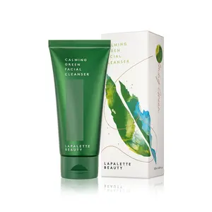 Lapalette Beauty - Calming Green Facial Cleanser (120ml) | K-Beauty Vegan Skincare. Naturally Hydrating and Moisturizing. Green Anti-Oxidants for All Skin Types. Cleansing Green Tea Acne Bha Deep Cleansing Gentle Pore Salicylic Sensitive Soothing