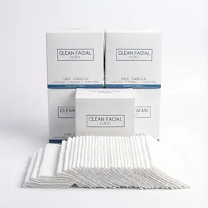 Clean Facial Cloth Extra Thick Soft Large Plant Fiber Towels 50 Sheets Biodegradable for Sensitive Skin Home Use Essential Tools