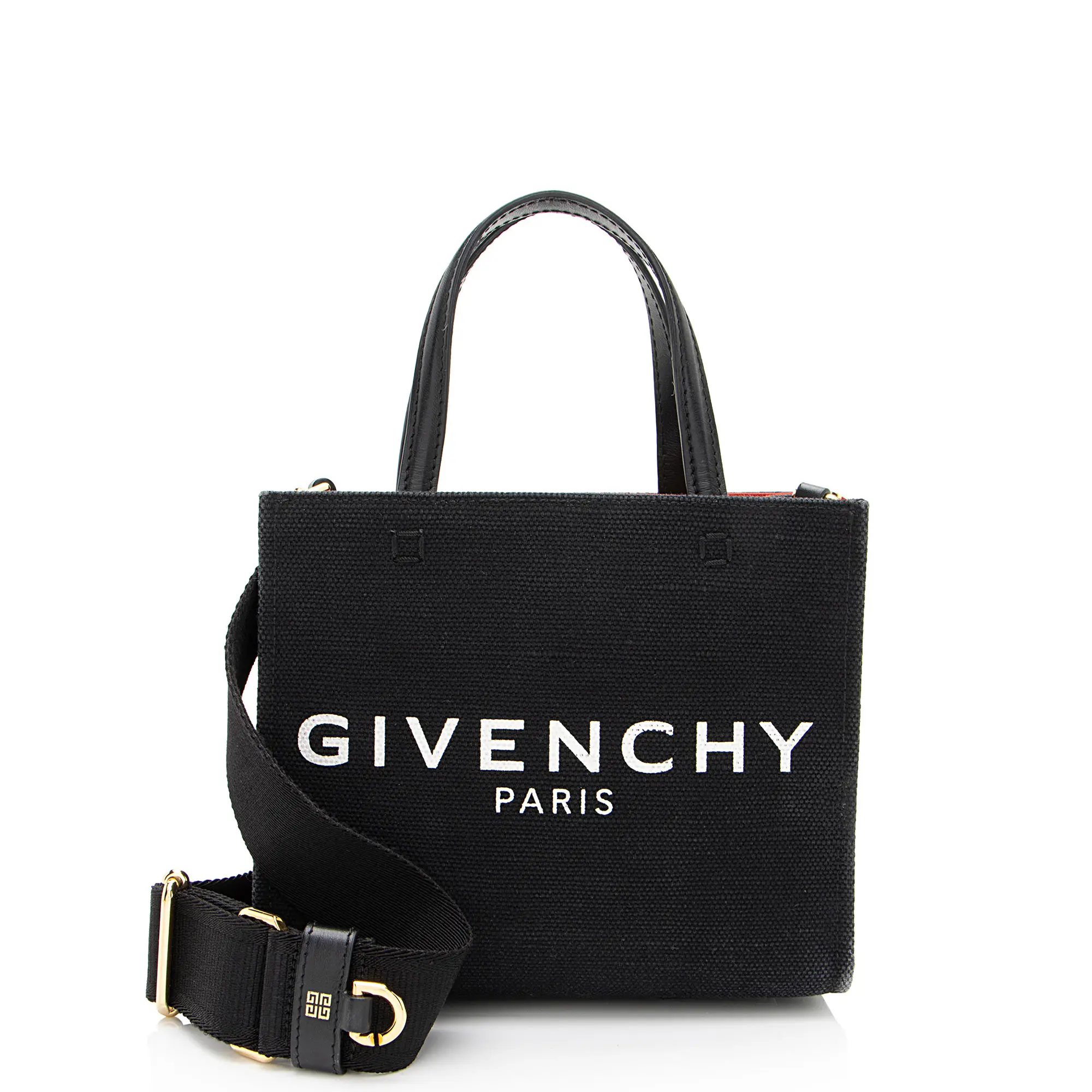 Pre-owned GIVENCHY Leather Tote Bags Canvas Mini G Shopper Tote