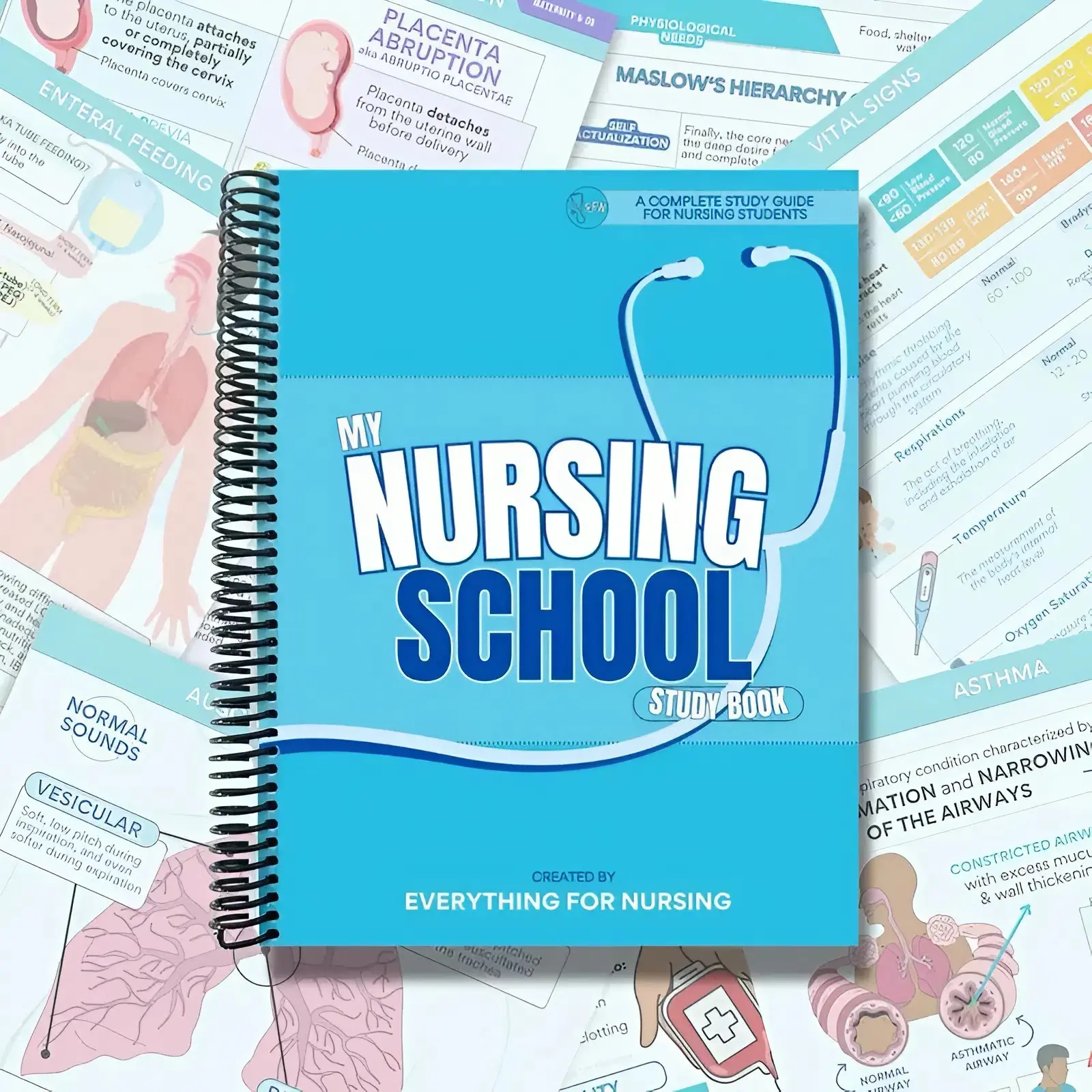 My Nursing School Study Book | Spiral Bound