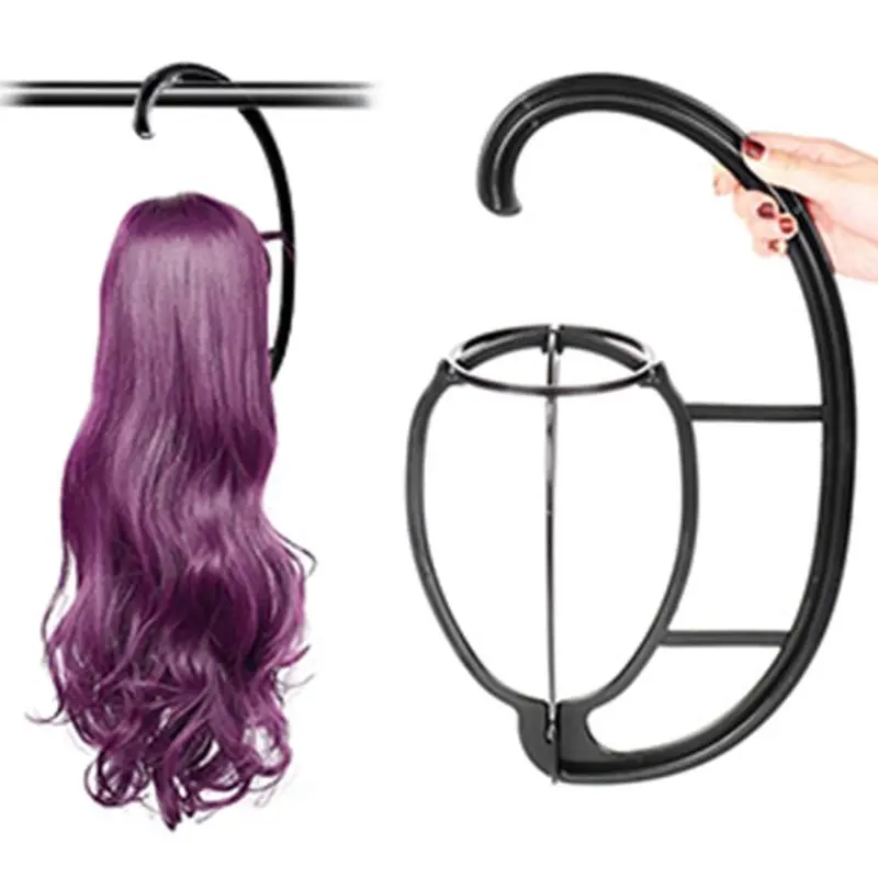 Hanging Wig Display Stands, 2pcs/set Foldable Wig Dryer Holders, Professional Portable Wig Display Racks for Hairdressing Training Use For Wigs Wig Tool