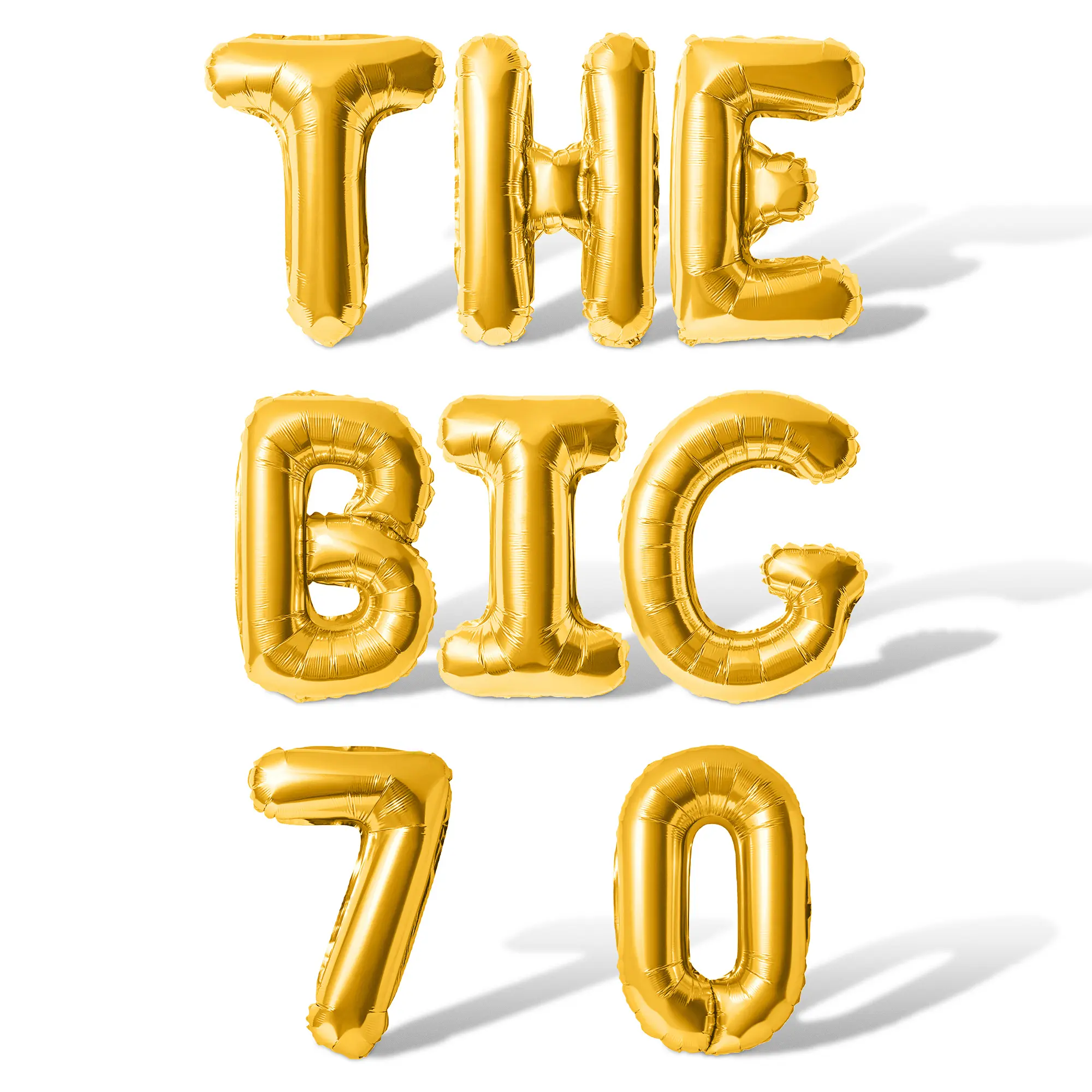 Letter Balloons - THE BIG 7 0 16" Inch Alphabet Letters Foil Mylar Balloon 70th Birthday Party Banner