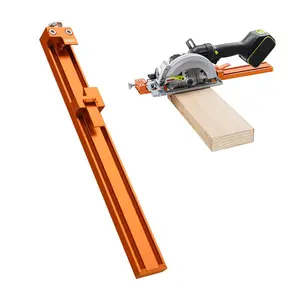 IMBOT Circular Saw Adjustable Guide Rail Upgraded Thick Aluminum Alloy Extendable Cutting Machine Base Guide Rail | Durable Metal Frame | Precision Alignment for Woodworking & Metal Projects Tool Kit Tool Box