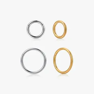 Titanium Clicker Hoops (Single)