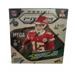 (20 Box) Panini Prizm Mega 2025 NFL Sports Trading Cards