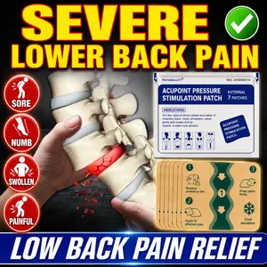 Waist Care Patch for Lower Back Pain and Muscle Strain — Gentle Penetration, Soothes Discomfort — Unisex Adult Waist Support Patch